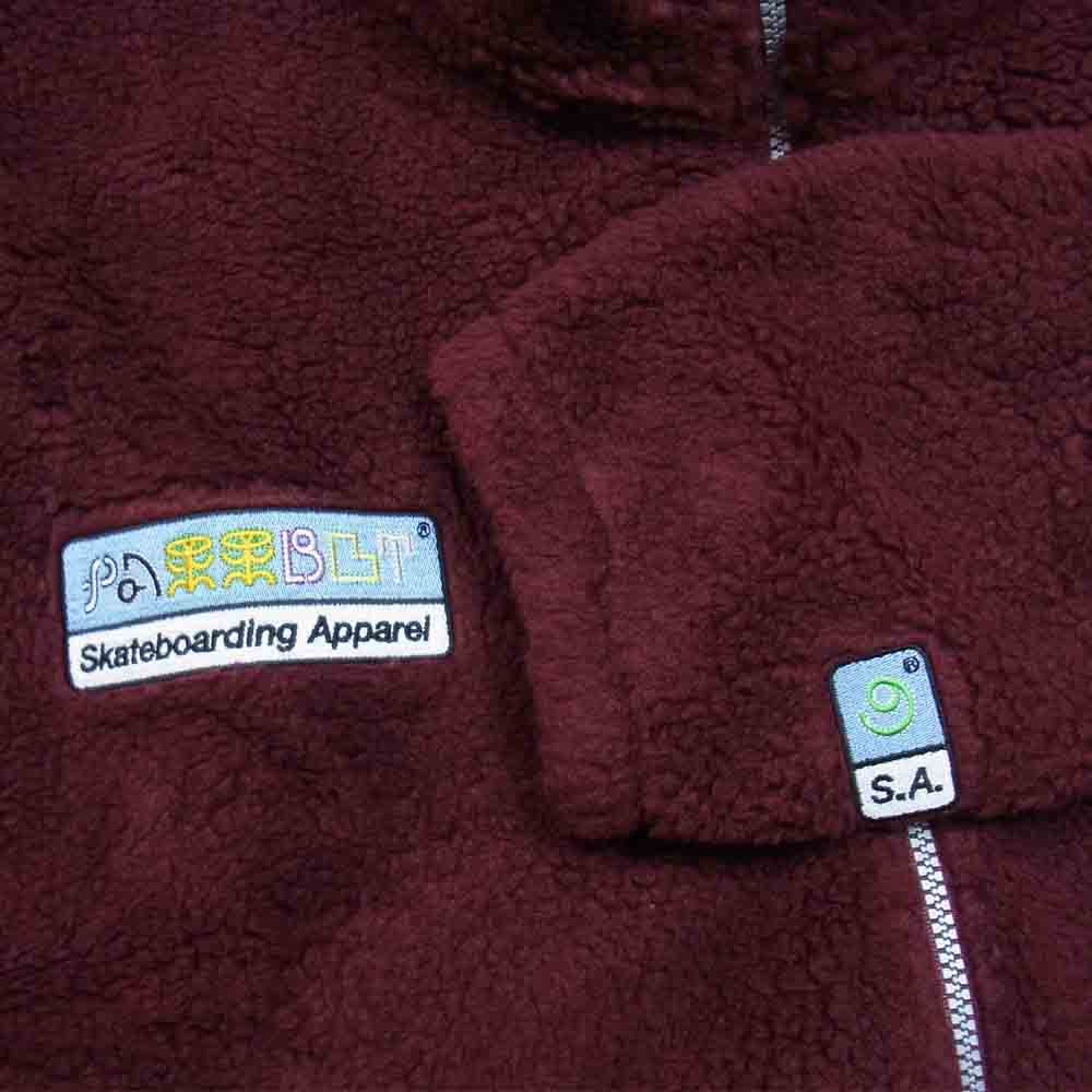 ラスベート 21AW PACC9T027-1 Gosha Rubchinskiy ゴーシャラブチンスキー MENS FLEECE JACKET KNIT フリース ジャケット バーガンディ XL【新古品】【未使用】【中古】