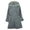 green グリーン 現HYKE 現ハイク ウールライナー付き フォックスファー トレンチ コート グレー系 1【中古】