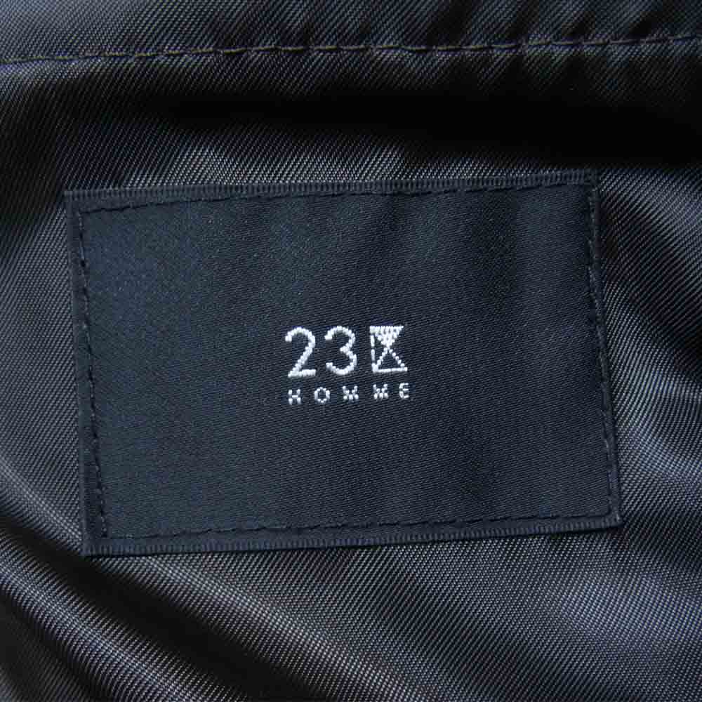 ニジュウサンクオム ライナー付き 2B 中綿 ジャケット 黒茶系 48【中古】