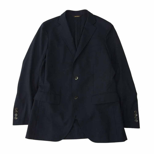 PAUL STUART ポールスチュアート J1D72-196-28 WOOL JACKET サイドベンツ ウール 2B テーラード ジャケット ネイビー系 48R【中古】
