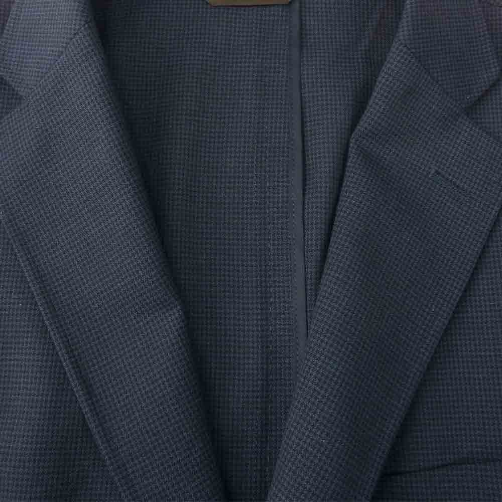 PAUL STUART ポールスチュアート J1D72-196-28 WOOL JACKET サイドベンツ ウール 2B テーラード ジャケット ネイビー系 48R【中古】