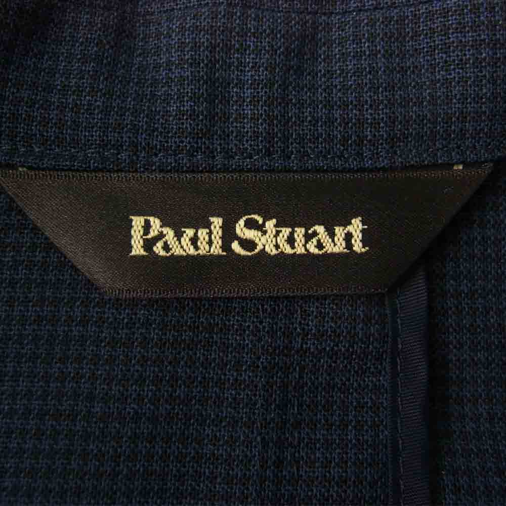 PAUL STUART ポールスチュアート J1D72-196-28 WOOL JACKET サイドベンツ ウール 2B テーラード ジャケット ネイビー系 48R【中古】