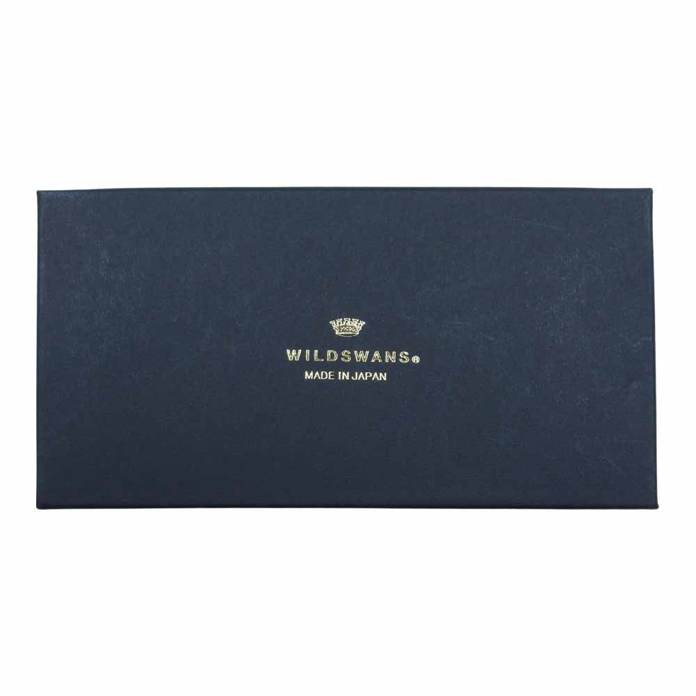 WILDSWANS ワイルドスワンズ クロコ×牛革 NAVIGO ナビゴ パスケース カードケース ブラック系【中古】