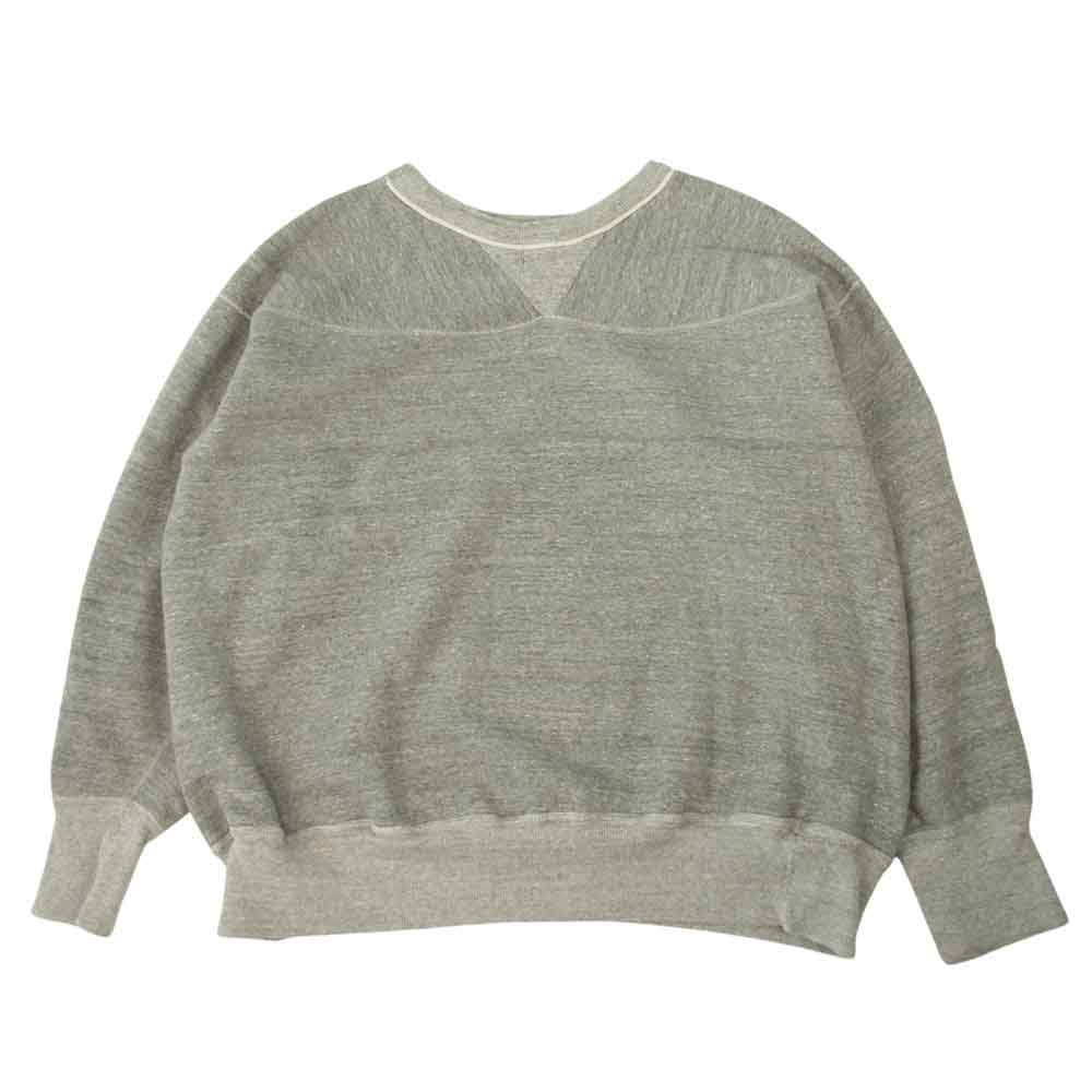 WAREHOUSE ウエアハウス 両V ステンシル スウェット トレーナー グレー