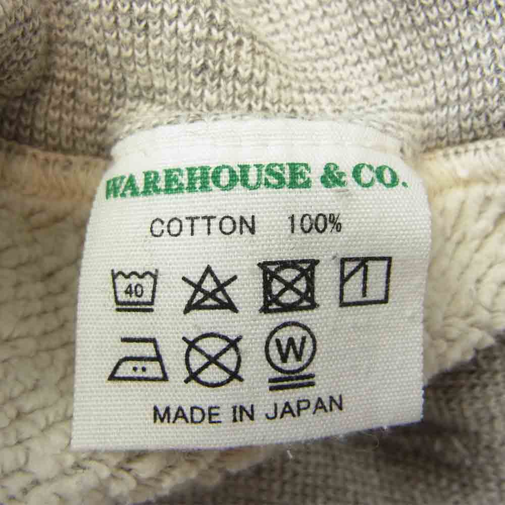 WAREHOUSE ウエアハウス 両V ステンシル スウェット トレーナー グレー