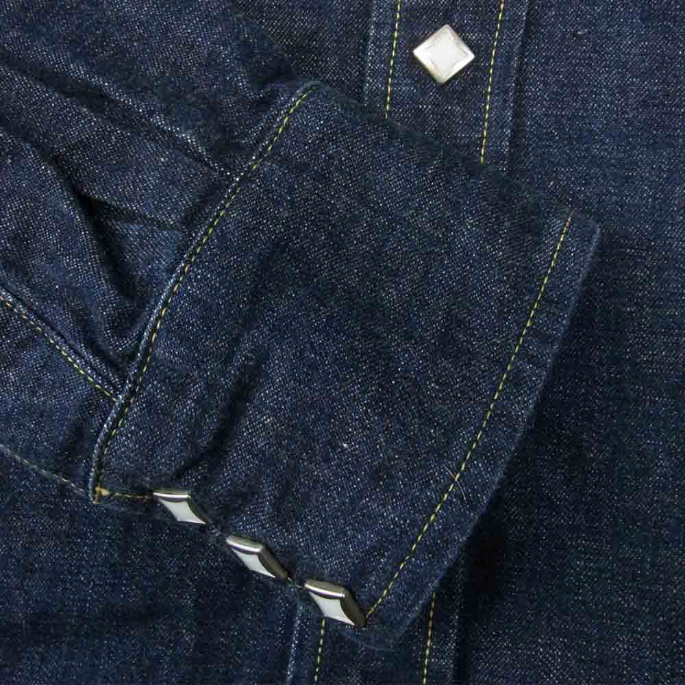 The REAL McCOY'S ザリアルマッコイズ JOE McCOY デニム ウエスタン 長袖 シャツ インディゴブルー系 16【中古】