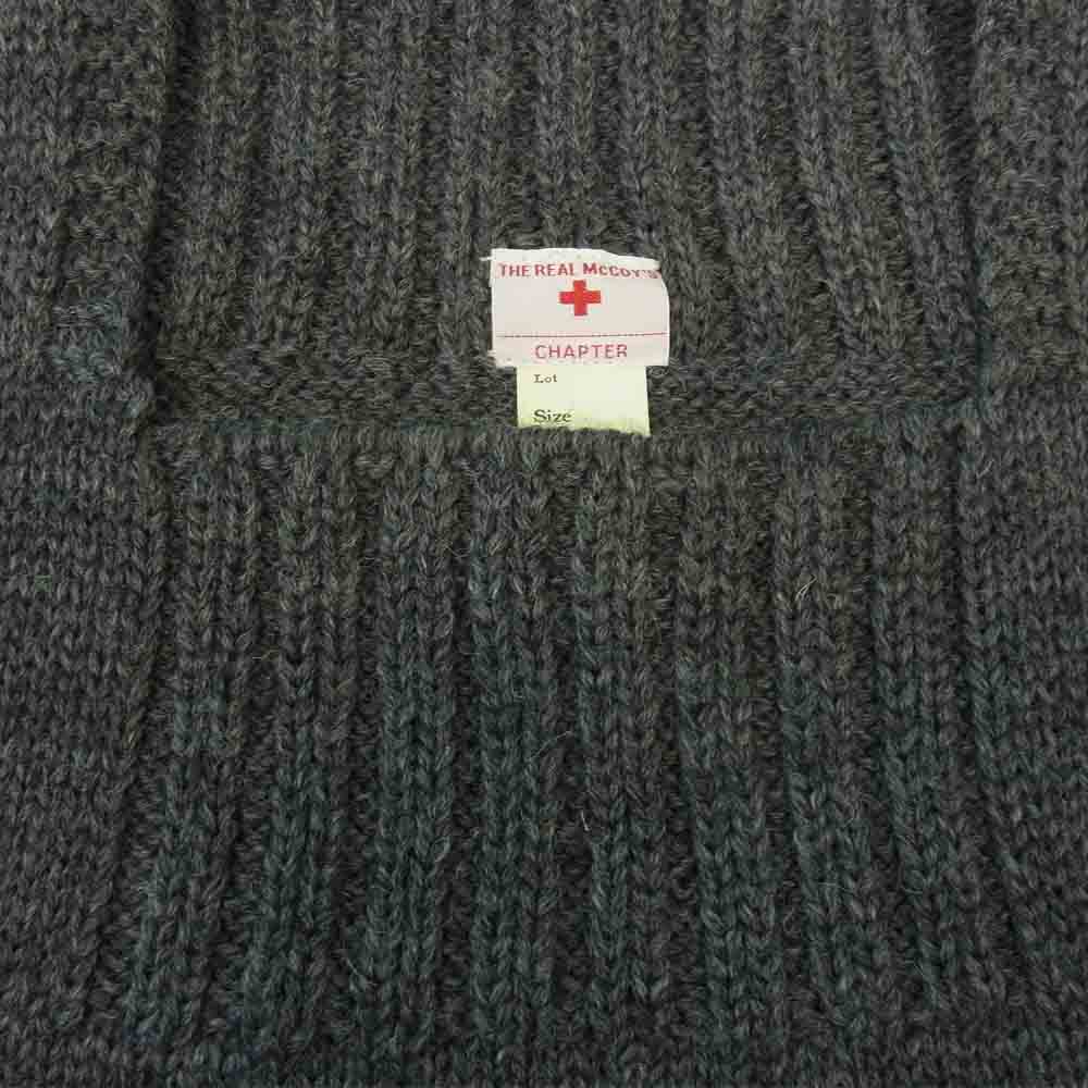 The REAL McCOY'S ザリアルマッコイズ MC20101 レッドクロス ウール ニット ベスト グレー系 40【中古】