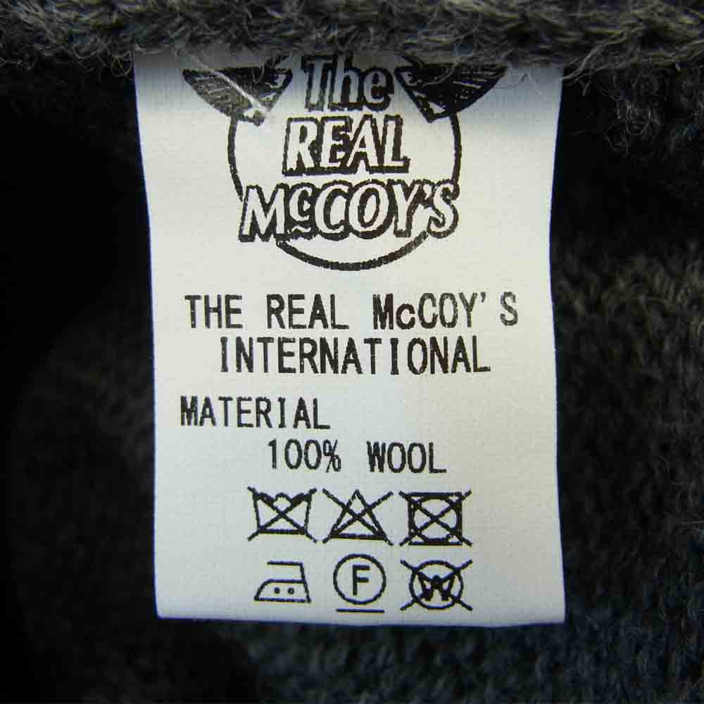 The REAL McCOY'S ザリアルマッコイズ MC20101 レッドクロス ウール ニット ベスト グレー系 40【中古】