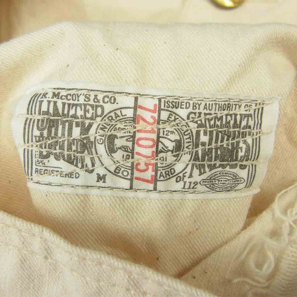 The REAL McCOY'S ザリアルマッコイズ JOE McCOY カバーオール オフホワイト系 40【中古】