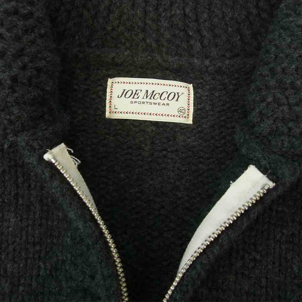 The REAL McCOY'S ザリアルマッコイズ JOE McCOY COWICHAN SWEATER WOLF カウチンセーター ウルフ グレー系 40【中古】