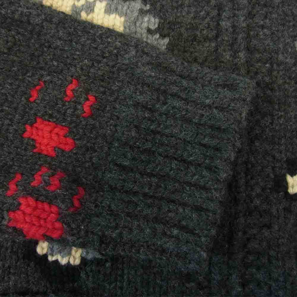 The REAL McCOY'S ザリアルマッコイズ JOE McCOY COWICHAN SWEATER WOLF カウチンセーター ウルフ グレー系 40【中古】