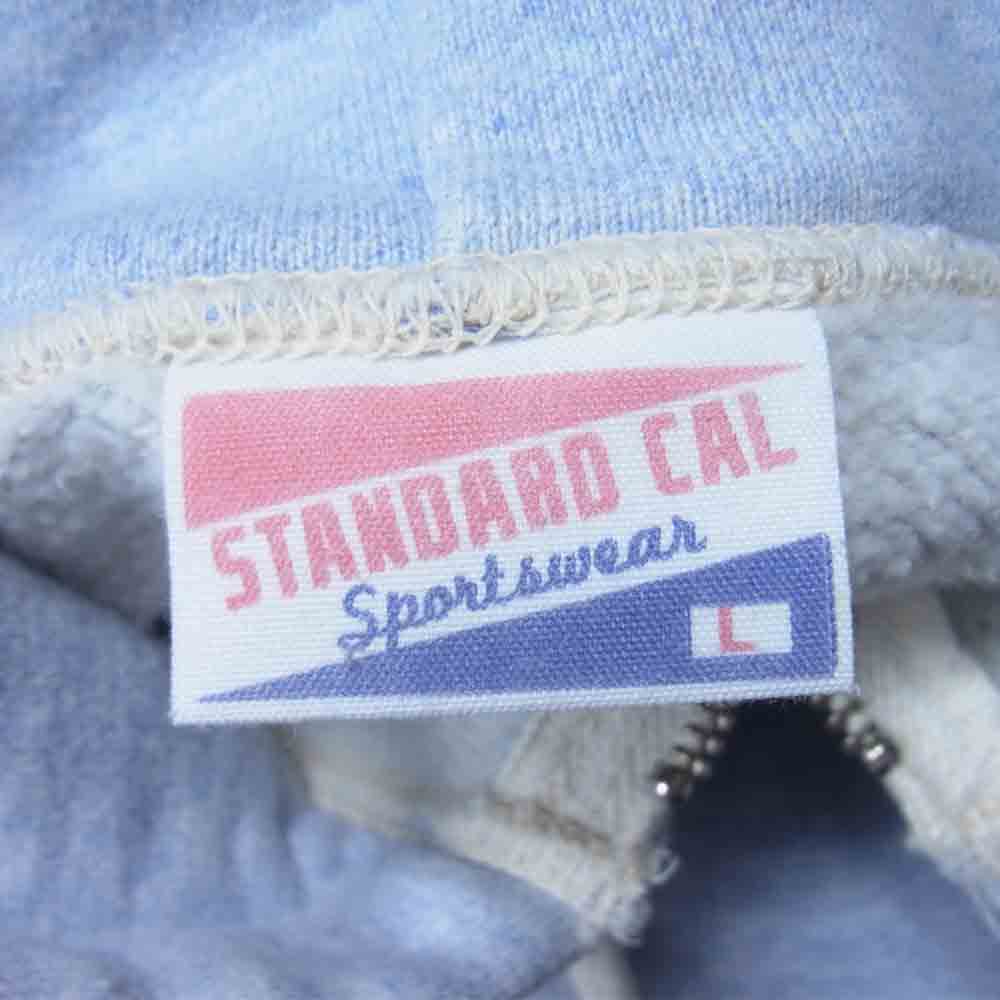 STANDARD CALIFORNIA スタンダードカリフォルニア ジップアップ パーカー ライトブルー系 L【中古】