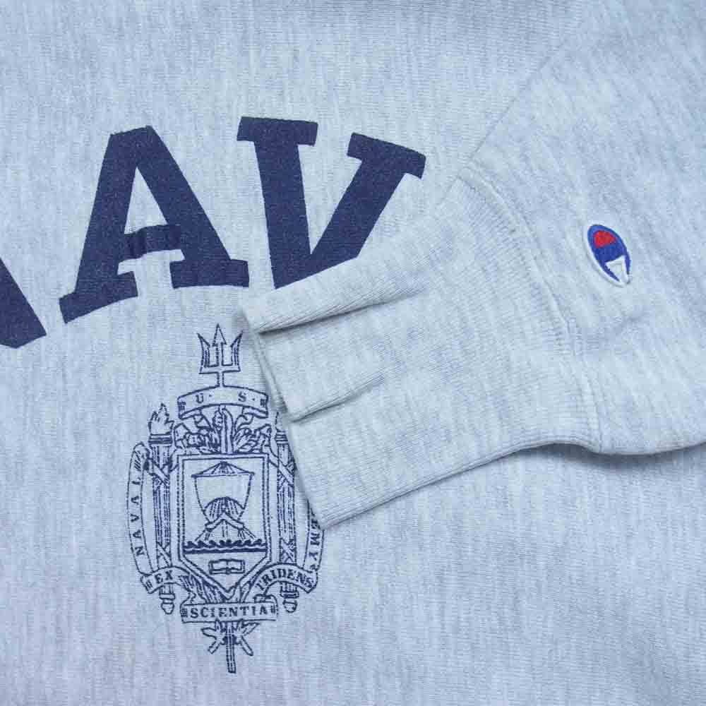 Champion チャンピオン 90s NAVY プリント リバースウィーブ