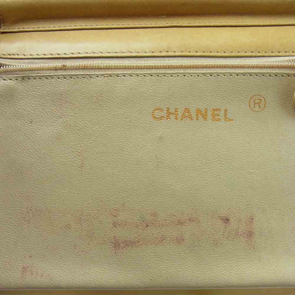 CHANEL シャネル ヴィンテージ 6桁1番台 ココマーク チェーン ショルダー バッグ ライトブラウン系【中古】