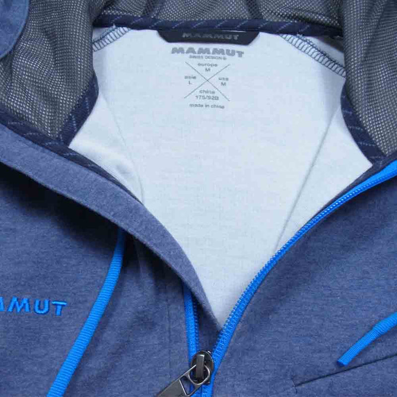 Mammut マムート 1010-23270 Logo ML Hooded Jacket ロゴ フーデッド パーカー ジャケット ブルー系 L【中古】