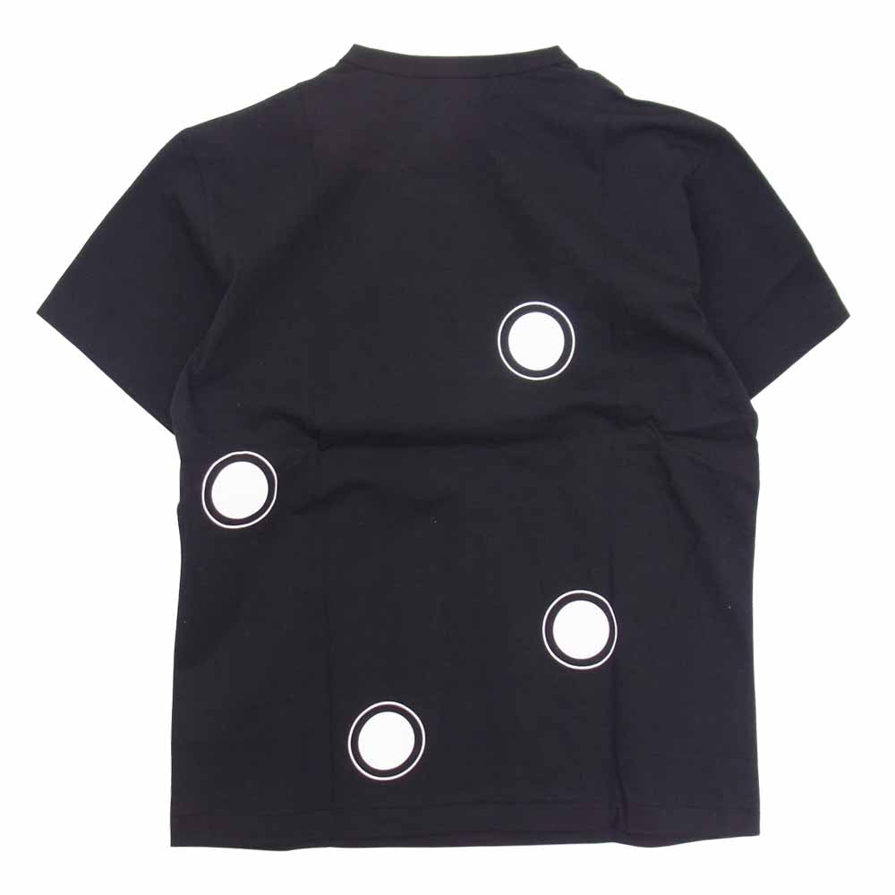 COMME des GARCONS コムデギャルソン BLACK MARKET FUTURA フューチュラ OD-T114-051-1-5 ドットロゴ 半袖 Tシャツ ブラック系 L【新古品】【未使用】【中古】