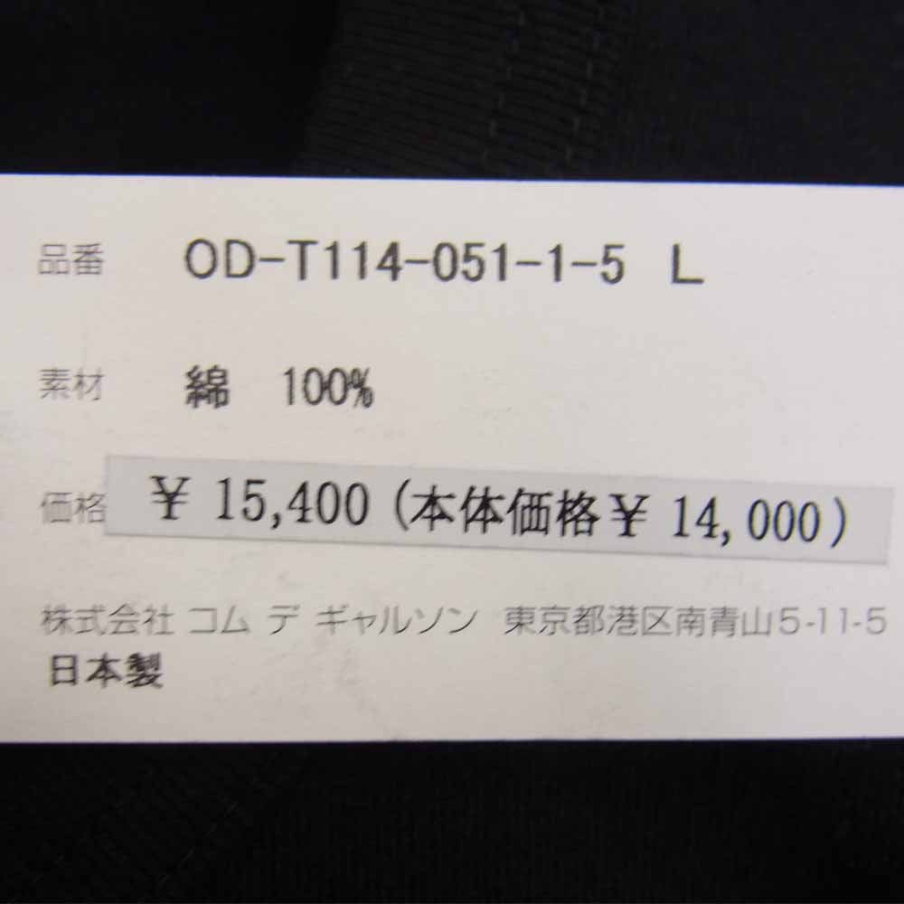 COMME des GARCONS コムデギャルソン BLACK MARKET FUTURA フューチュラ OD-T114-051-1-5 ドットロゴ 半袖 Tシャツ ブラック系 L【新古品】【未使用】【中古】