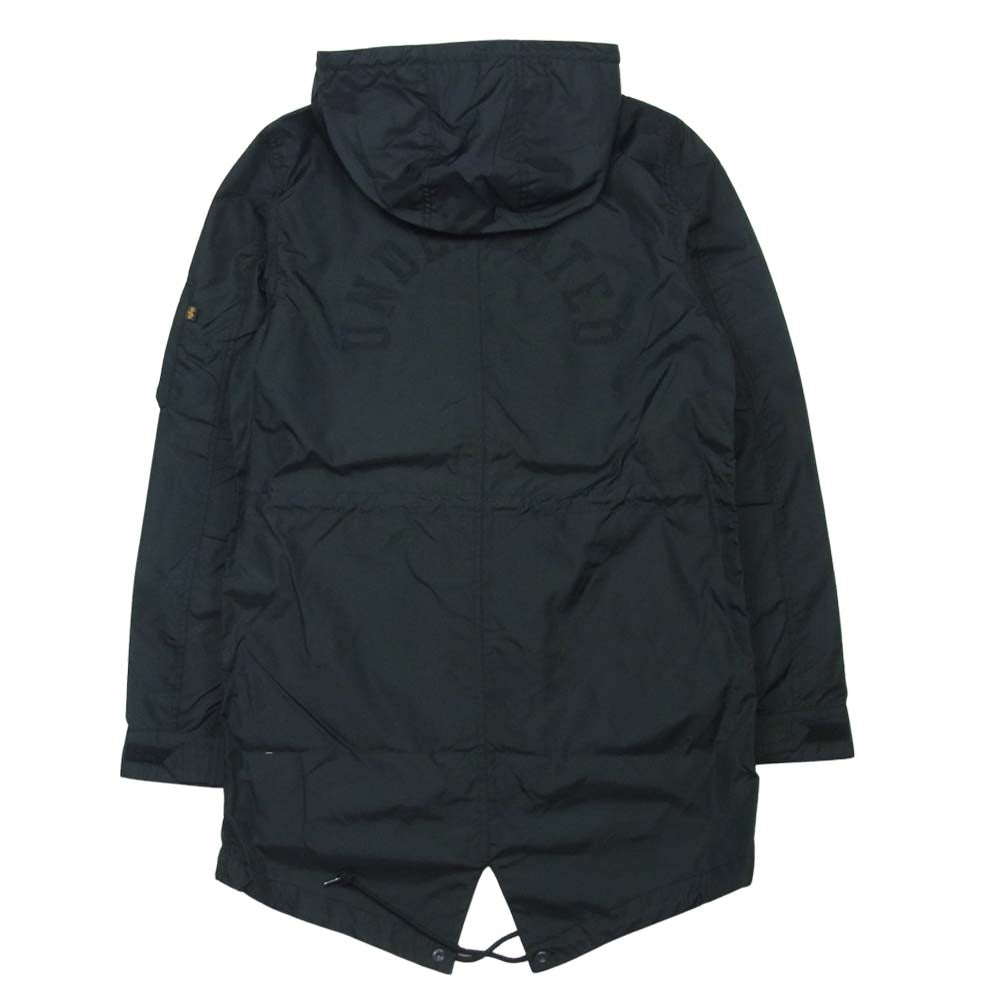 UNDEFEATED アンディフィーテッド CJU48500C1 ALPHA アルファ NYLON M-65 FISHTAIL JACKET ナイロン フィッシュ テイル モッズ コート ジャケット ブラック系 S【新古品】【未使用】【中古】