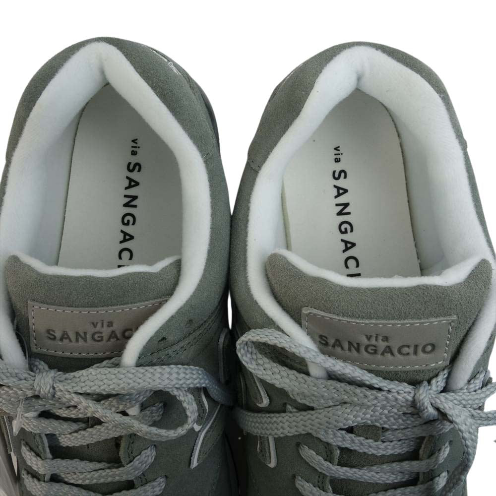 サンガッチョ 7周年記念モデル にゅ～ず STEEL BLUE グレー系 28.5cm