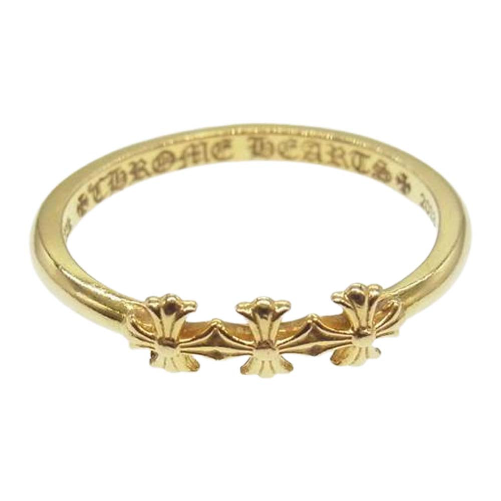 CHROME HEARTS クロムハーツ（原本無） 22K BBBLGM 3CH PLS バブルガムリング 3CHプラスリング  ゴールド系 9号【中古】