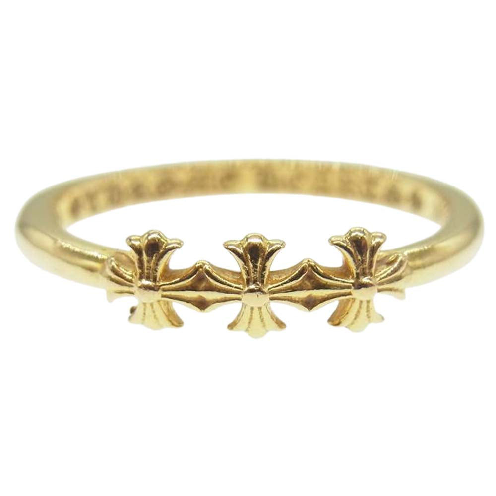 CHROME HEARTS クロムハーツ（原本無） 22K BBBLGM 3CH PLS バブルガムリング 3CHプラスリング  ゴールド系 9号【中古】