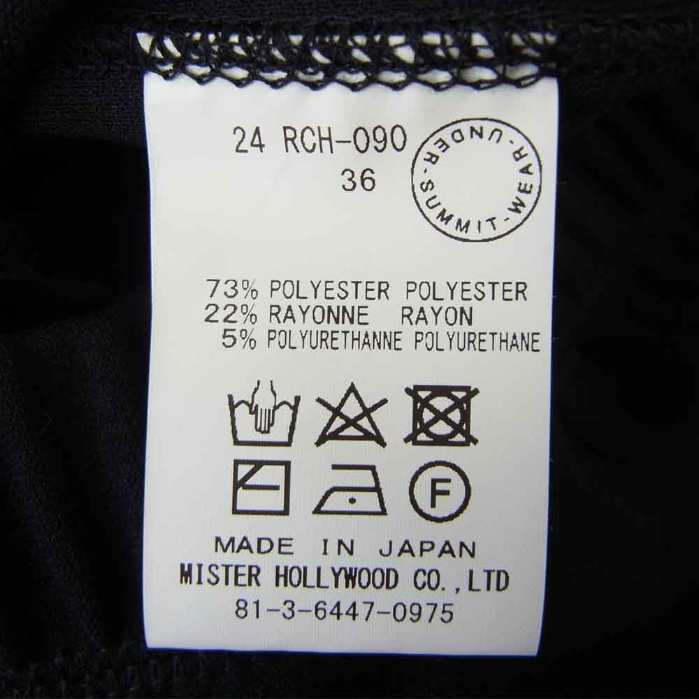 N.HOOLYWOOD エヌハリウッド 19AW 24 RCH-090 EASY PANTS ワイド イージーパンツ ブラック系 36【美品】【中古】