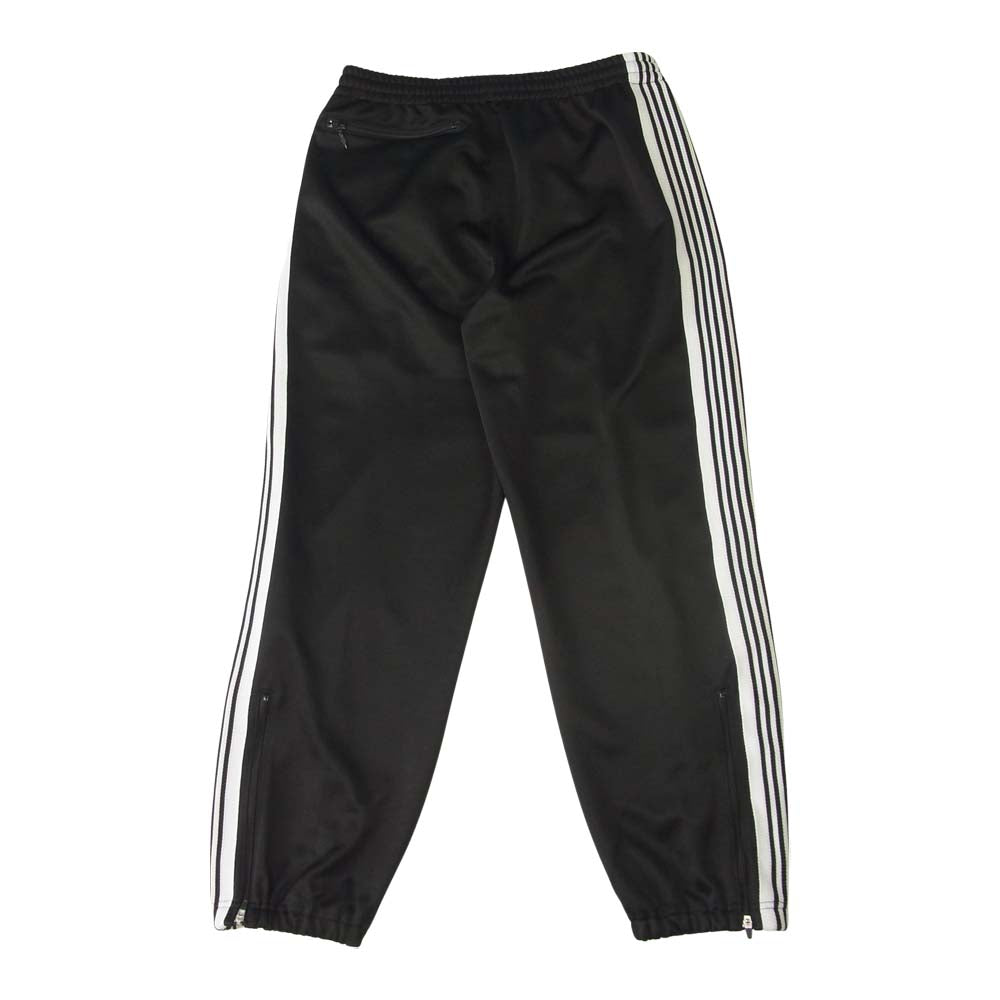Needles ニードルス JO442 NARROW TRACK PANT - POLY SMOOTH ナロー トラックパンツ ポリスムース サイドライン ジャージ パンツ ブラック系 S【美品】【中古】