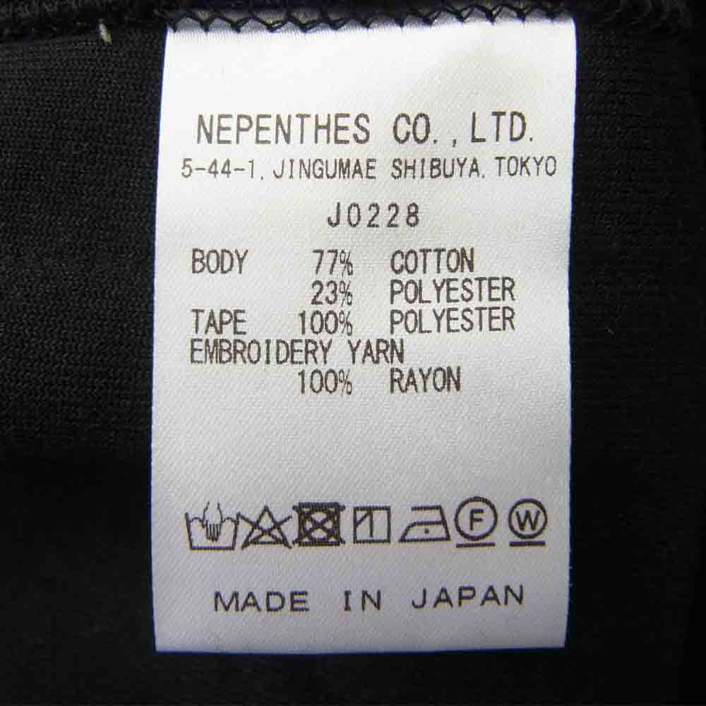 Needles ニードルス 21AW JO228 Track Hoody - C/Pe Velour トラックフーディー ベロア パーカー ブラック系 L【美品】【中古】