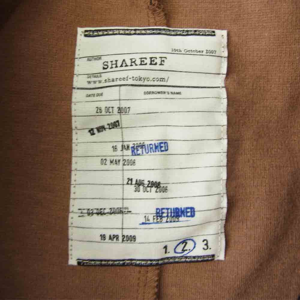 SHAREEF シャリーフ 20SS 20715710 CHAOS PAIX 総柄 クルーネック スウェット ブラウン系 2【中古】