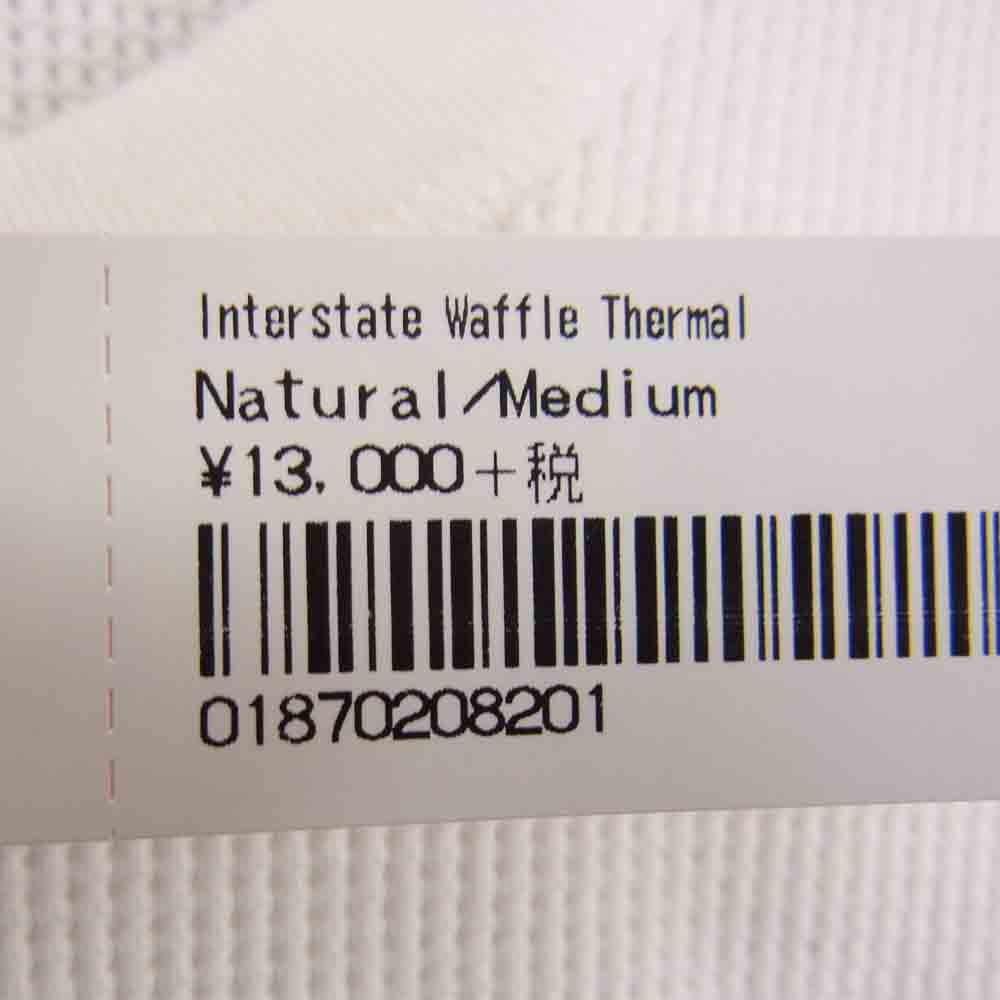 Supreme シュプリーム 20AW Interstate Waffle Thermal インターステート ワッフル サーマル 長袖カットソー ホワイト系 M【極上美品】【中古】