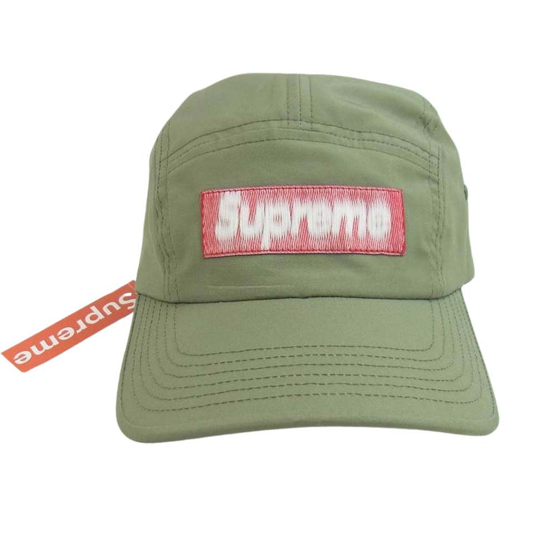 supreme Reversed Label Camp Cap 黒 キャップ