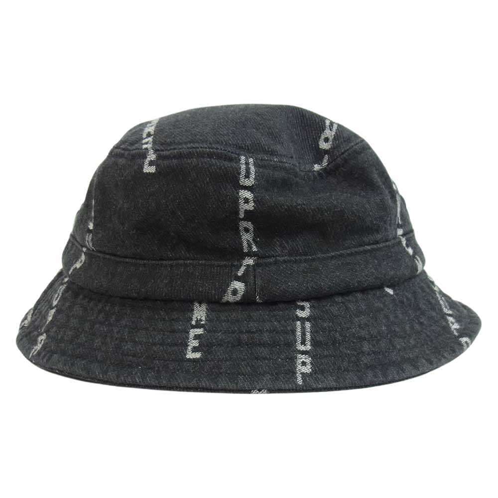 Supreme シュプリーム 20AW Logo Stripe Jacquard Denim Crusher Hat