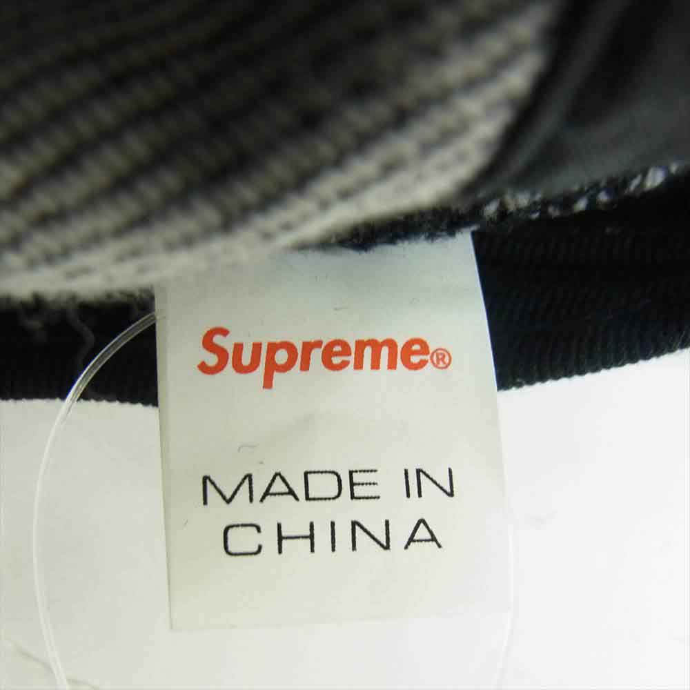 Supreme シュプリーム 20AW Logo Stripe Jacquard Denim Crusher Hat ロゴ ストライプ ジャガード デニム バケット クラッシャー ハット チャコール系 デニム【新古品】【未使用】【中古】