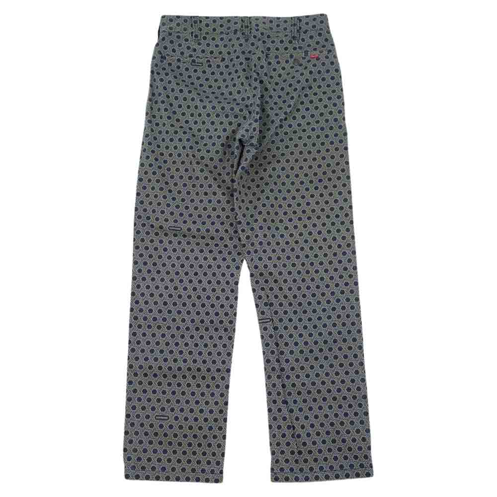 Supreme シュプリーム 19AW Work Pant モノグラム ワーク パンツ ネイビー系 柄 30【中古】