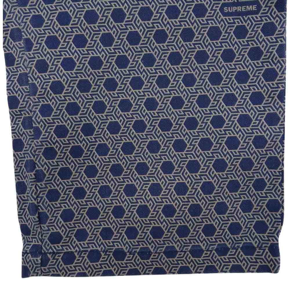 Supreme シュプリーム 19AW Work Pant モノグラム ワーク パンツ ネイビー系 柄 30【中古】