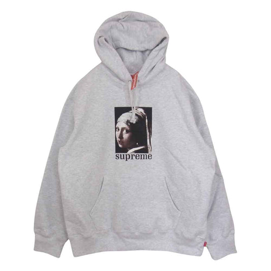Supreme シュプリーム 20AW Pearl Hooded Sweatshirt パール フーデッド スウェットシャツ グレー系 M【極上美品】【中古】