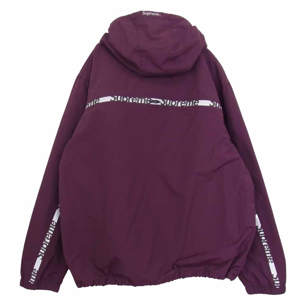 Supreme シュプリーム 21SS Reflective Zip Hooded Jacket リフレクティブ ジップ フーデッド ジャケット パープル系 L【極上美品】【中古】