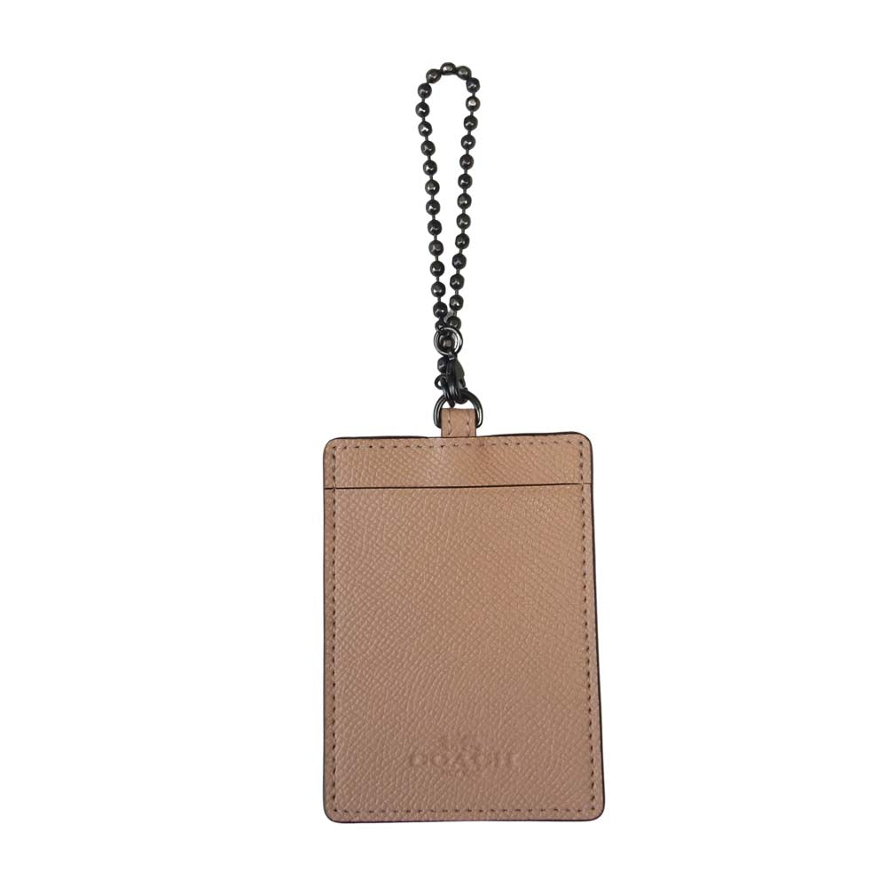 COACH コーチ 58307 2つ折り 長財布 ピンク系【美品】【中古】