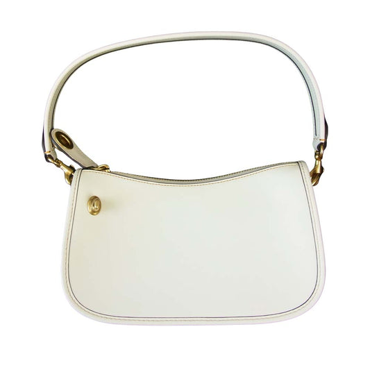 COACH コーチ C0638 Swinger Bag スウィンガー バッグ オフホワイト系【極上美品】【中古】