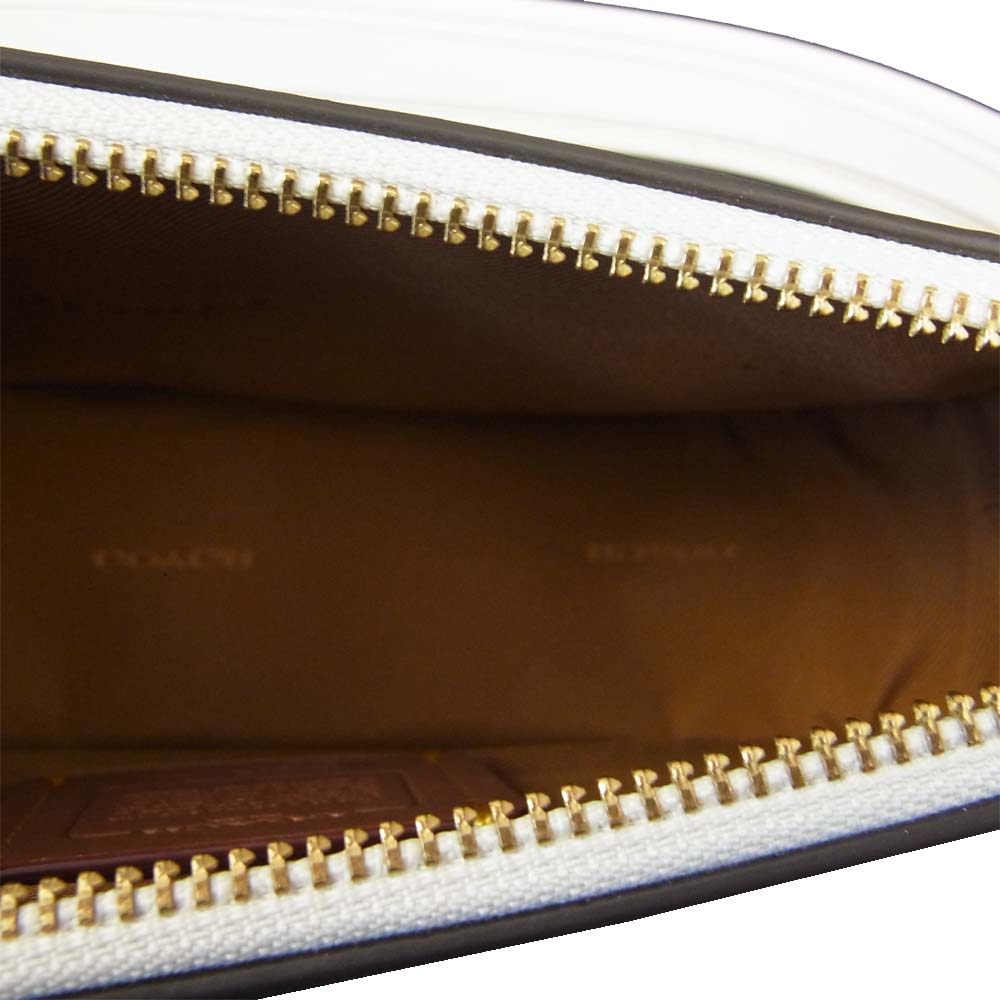 COACH コーチ C0638 Swinger Bag スウィンガー バッグ オフホワイト系【極上美品】【中古】