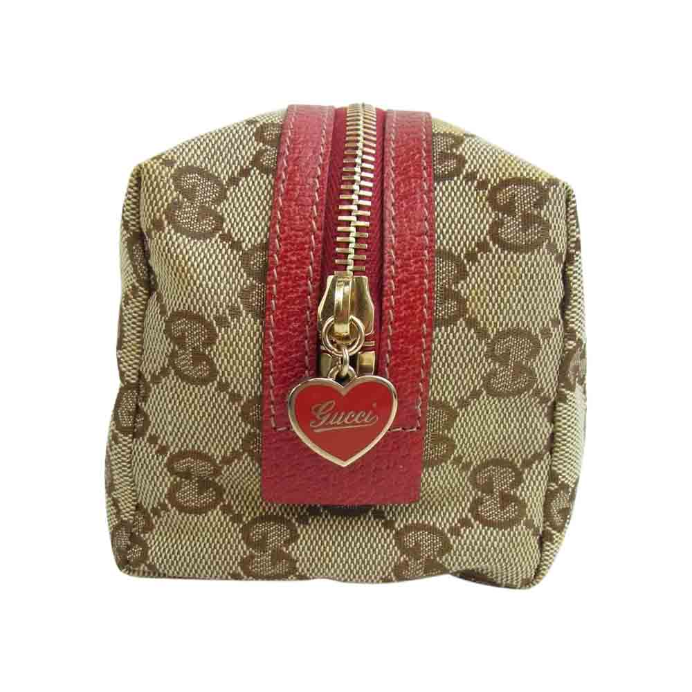 GUCCI グッチ 153227 GGキャンバス ポーチ ベージュ系【中古】