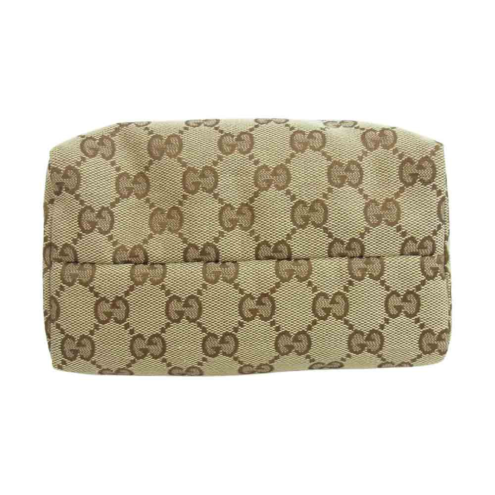 GUCCI グッチ 153227 GGキャンバス ポーチ ベージュ系【中古】
