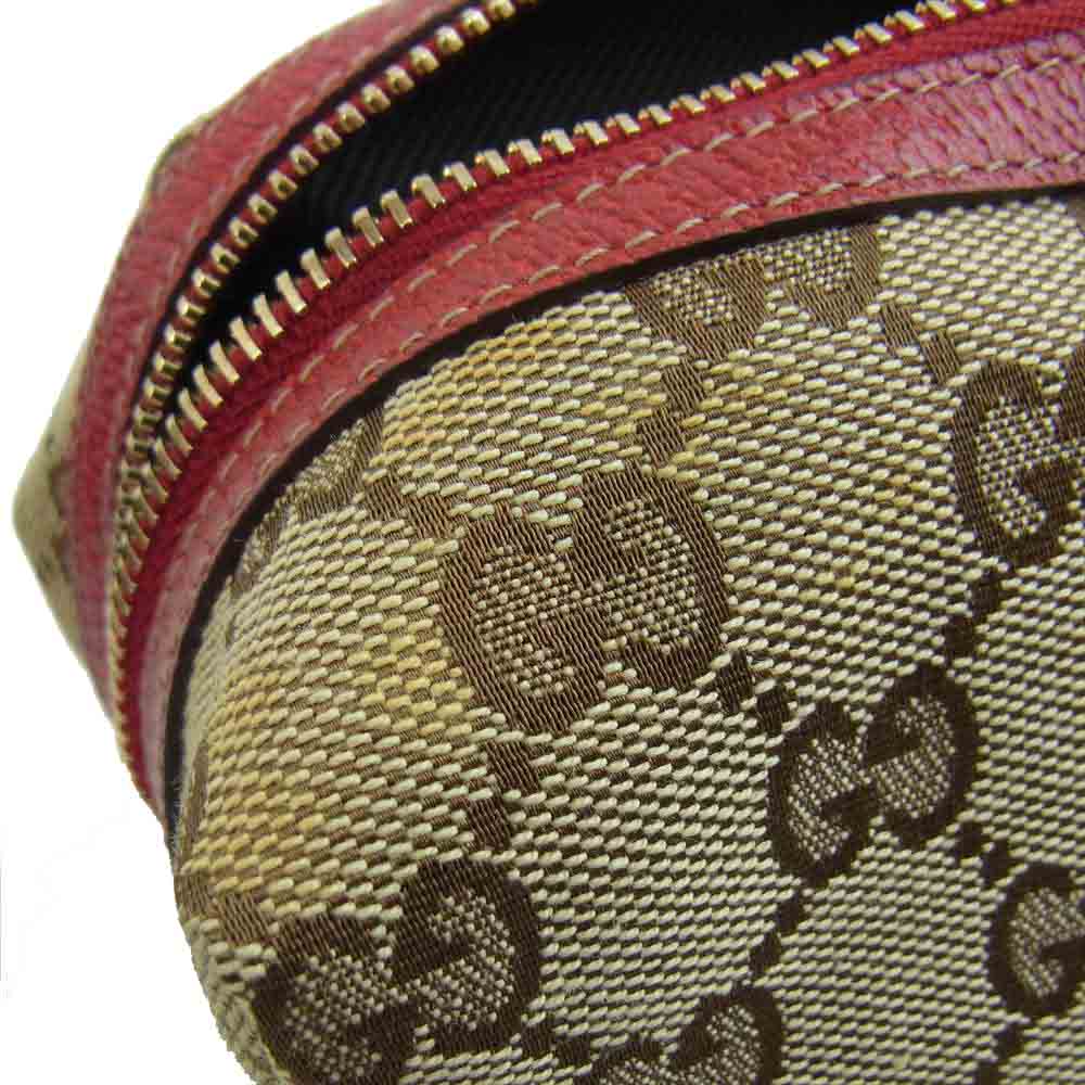GUCCI グッチ 153227 GGキャンバス ポーチ ベージュ系【中古】