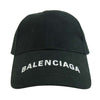 BALENCIAGA バレンシアガ 19AW 531588 310b2 1077 HAT LOGO VISOR ロゴ 刺繍 キャップ ブラック系 58【中古】