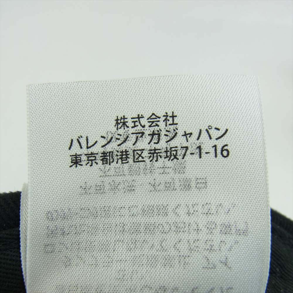 BALENCIAGA バレンシアガ 19AW 531588 310b2 1077 HAT LOGO VISOR ロゴ 刺繍 キャップ ブラック系 58【中古】