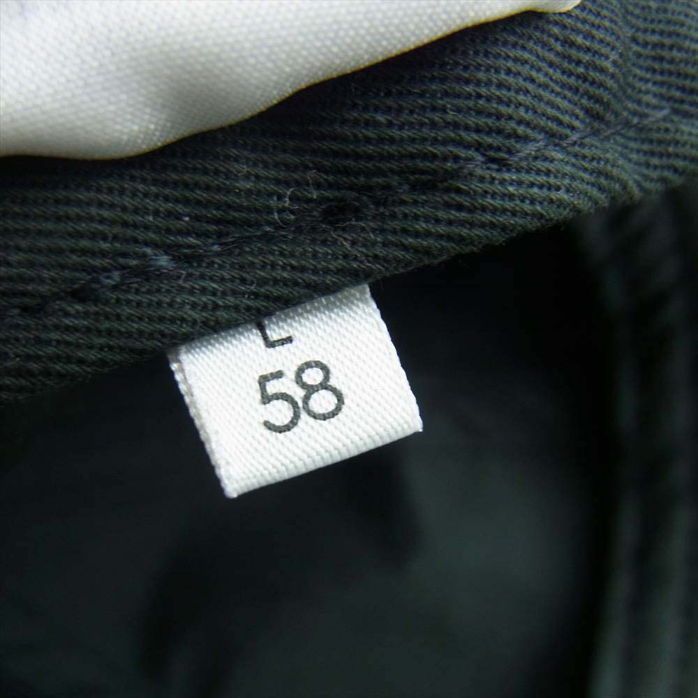 BALENCIAGA バレンシアガ 19AW 531588 310b2 1077 HAT LOGO VISOR ロゴ 刺繍 キャップ ブラック系 58【中古】