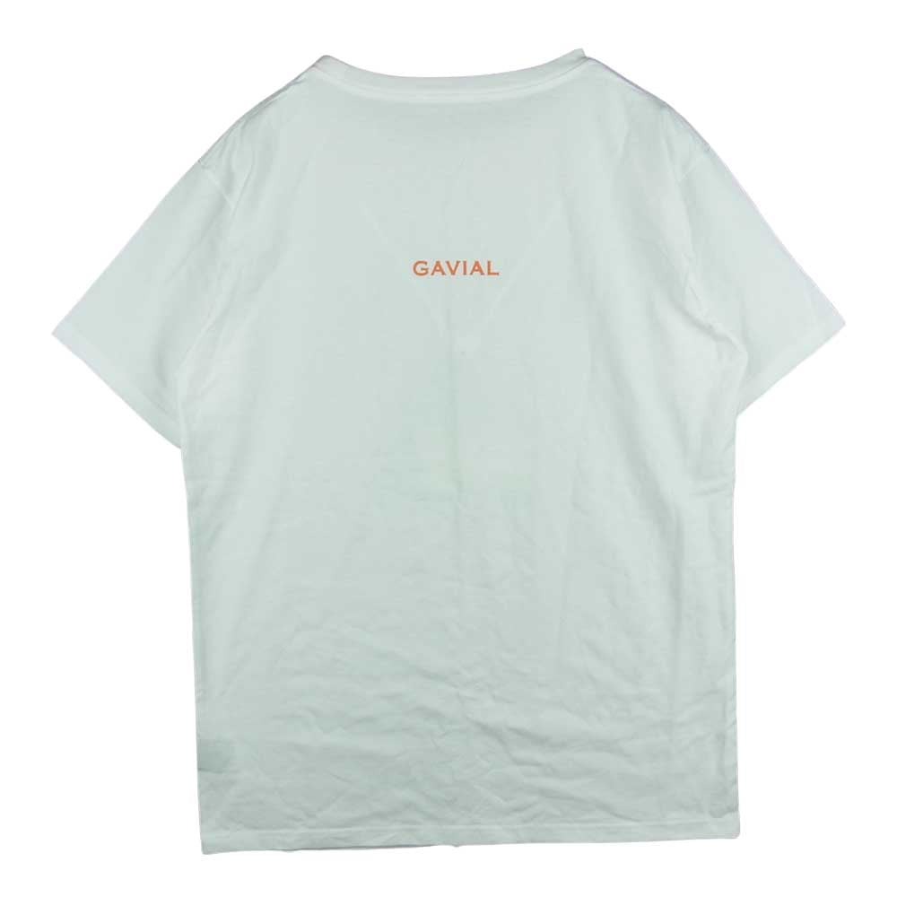 GAVIAL ガヴィル S/S Tee hug me ! ハグミー! 半袖 Tシャツ コットン 日本製 ホワイト系 M【中古】