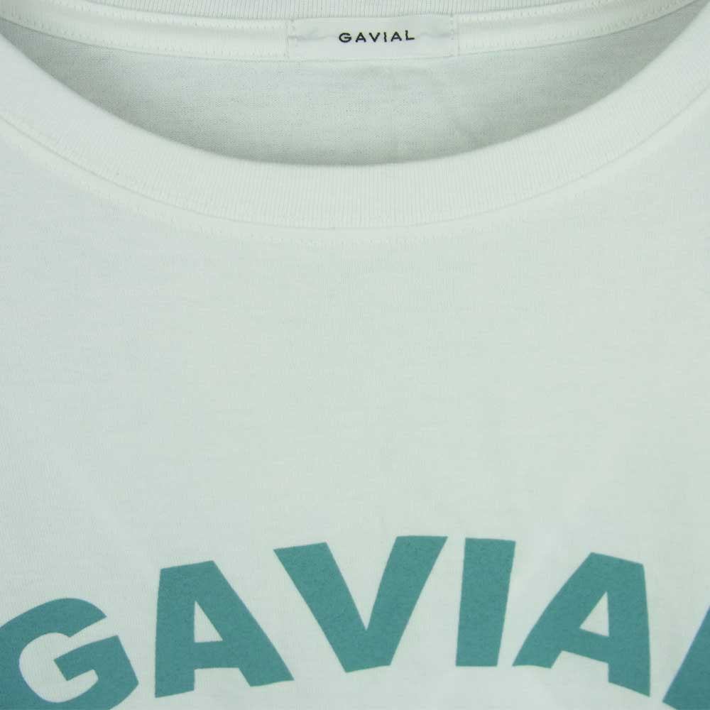 GAVIAL ガヴィル S/S Tee hug me ! ハグミー! 半袖 Tシャツ コットン 日本製 ホワイト系 M【中古】