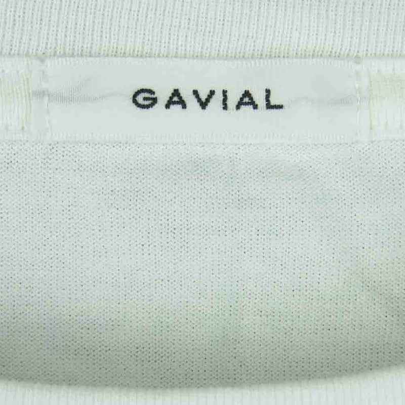 GAVIAL ガヴィル S/S Tee hug me ! ハグミー! 半袖 Tシャツ コットン 日本製 ホワイト系 M【中古】
