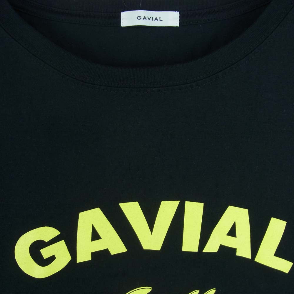GAVIAL ガヴィル S/S Tee hug me ! ハグミー! 半袖 Tシャツ コットン 日本製 ブラック系 M【中古】